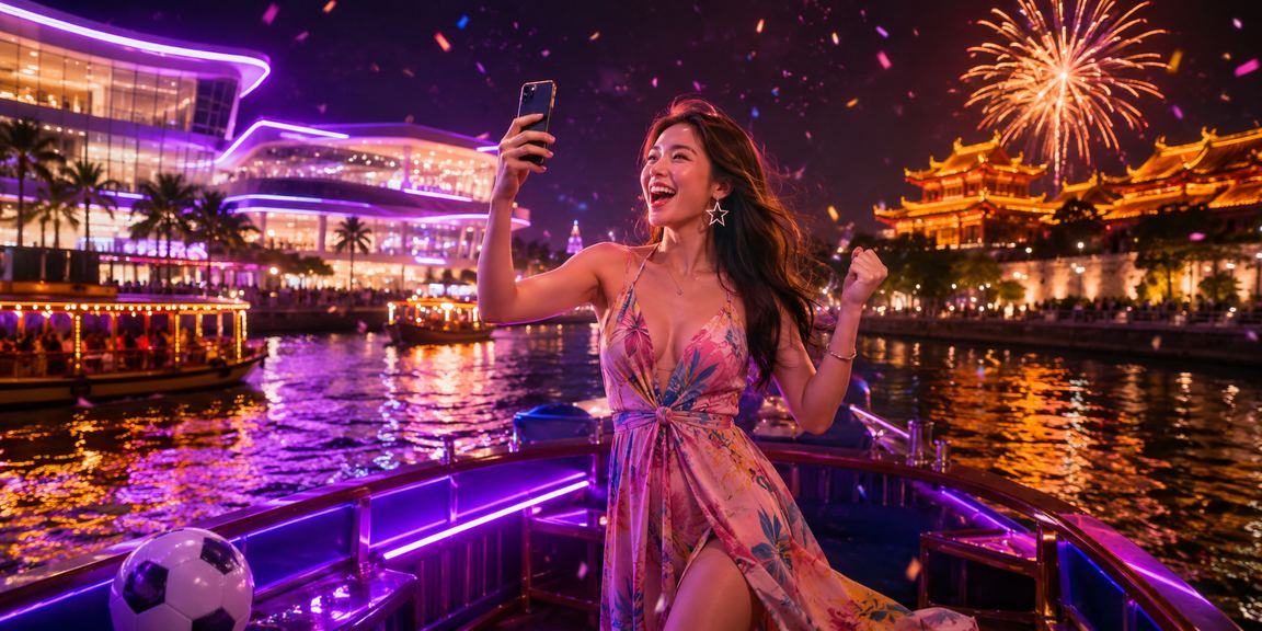 Cá cược bóng đá với ánh neon rực rỡ tại Huế về đêm